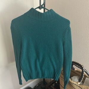 JCrew, XS, Green Roll Neck Sweater, Great condition! Only worn a few times.